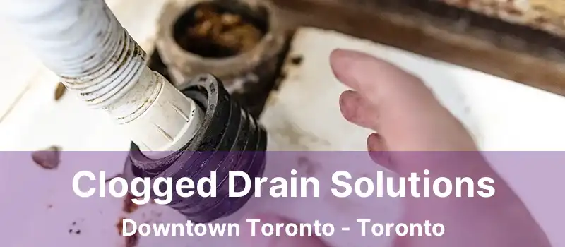  Clogged Drain Solutions Downtown Toronto - Toronto